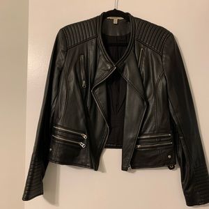 zara leather jacket